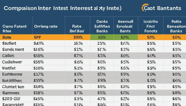 Comparatif des taux d'intérêt proposés par les différentes banques